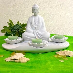 Beautiful Buddha Meditation Tea Light Holder